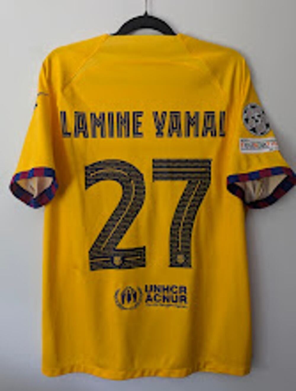 Barcelona Lamine Yamal Jersey XL UCL Soccer Shirt